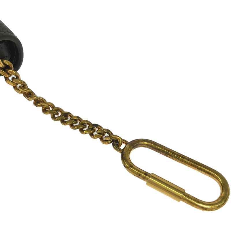 Celine Phoebe Period Frame Chain Mini Wallet in Black Gold