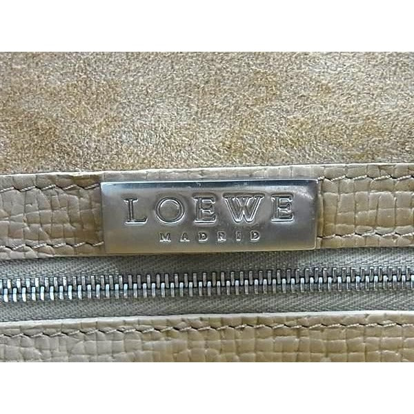 Loewe Bag Handbag Beige Leather Women Silver Hardware — view 6