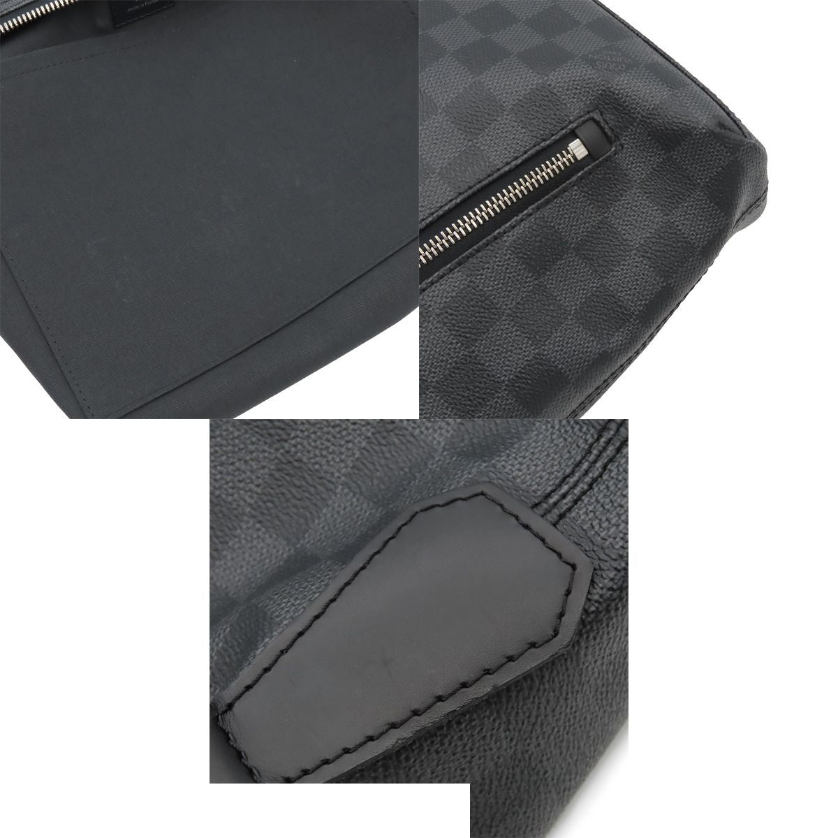 Louis Vuitton Mick PM Black Damier Graphite Canvas Shoulder Bag — view 8