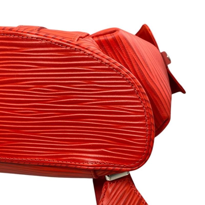 Louis Vuitton Backpack Sac Christopher MM Backpack M23764 Epi Logo Red Louis