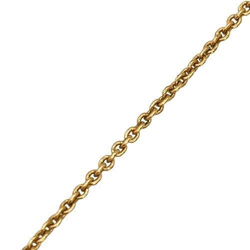 Christian DIOR Necklace Gold Plated Metal Gold Plated Metal Vintage CD Logo Gold