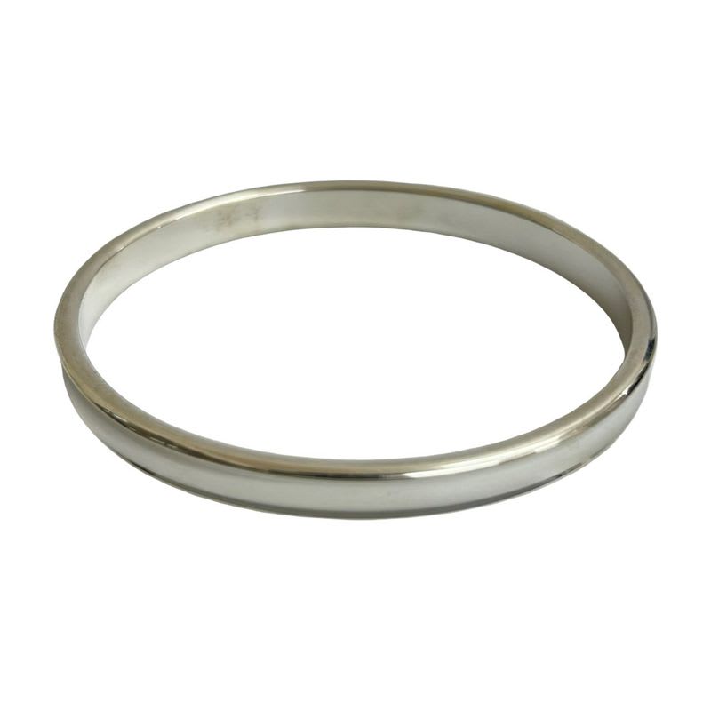 Tiffany & Co 1837 Narrow Bangle Logo Engraved Silver 925