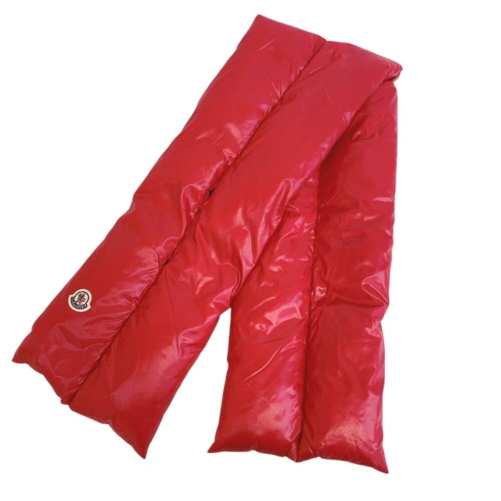 Moncler Logo Nylon Scarf Red