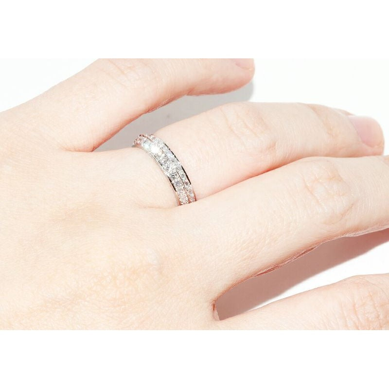 Van Cleef & Arpels Pt950 Couture Eternity Ring With 66 Diamonds — view 6