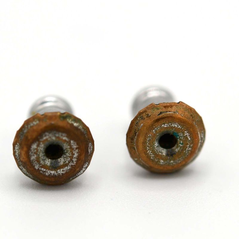 Christian DIOR Earrings Logo Silver Color Approx 3 G Accessories H2681