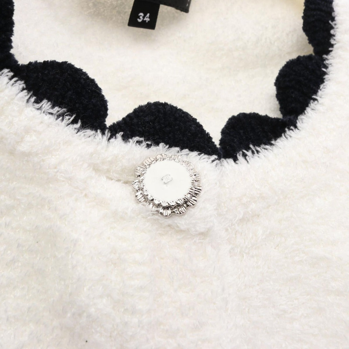Chanel Cardigan CC Logo Button Silk — view 6