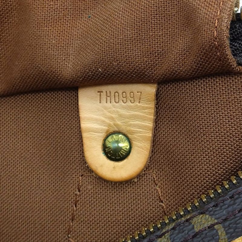 Louis Vuitton Speedy 25 Handbag Monogram Canvas M41109 Brown Th0997 Mini Boston