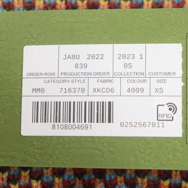 Gucci 23SS 716370 100% Wool Horsebit Zip-up Jacquard Knit Jacket Blue XS Made