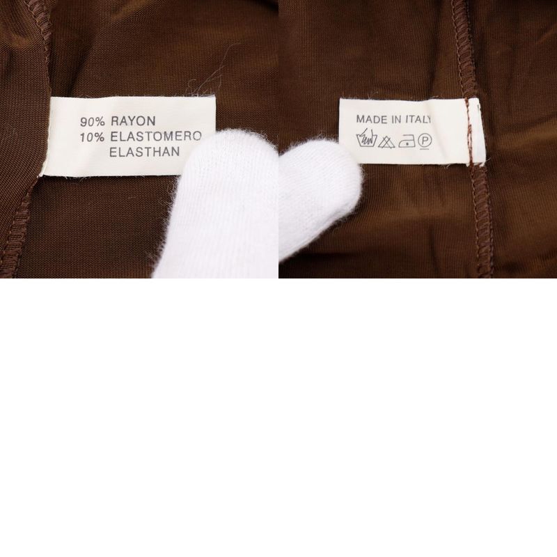 Fendi Logo Pie Pink Rayon Brown Women's Short Sleeved T-shirt