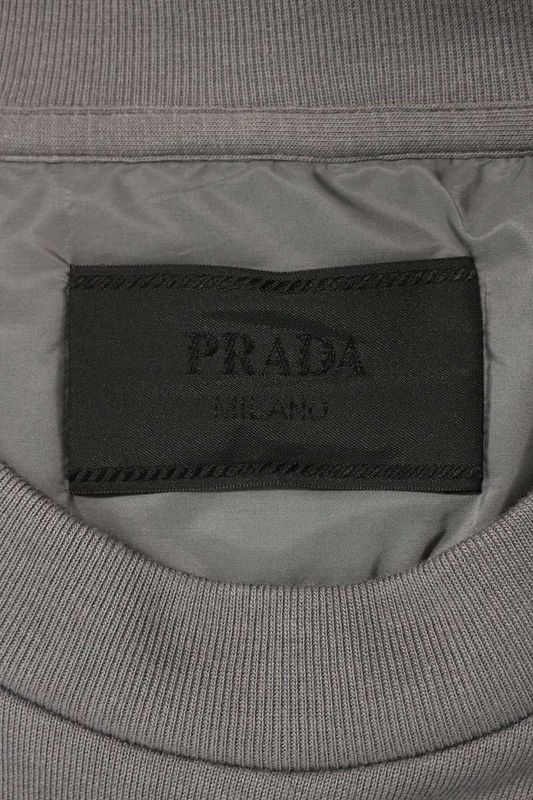 Prada Ujl21a Material Change Logo Crew Neck Sweatshirt Men's XXXL