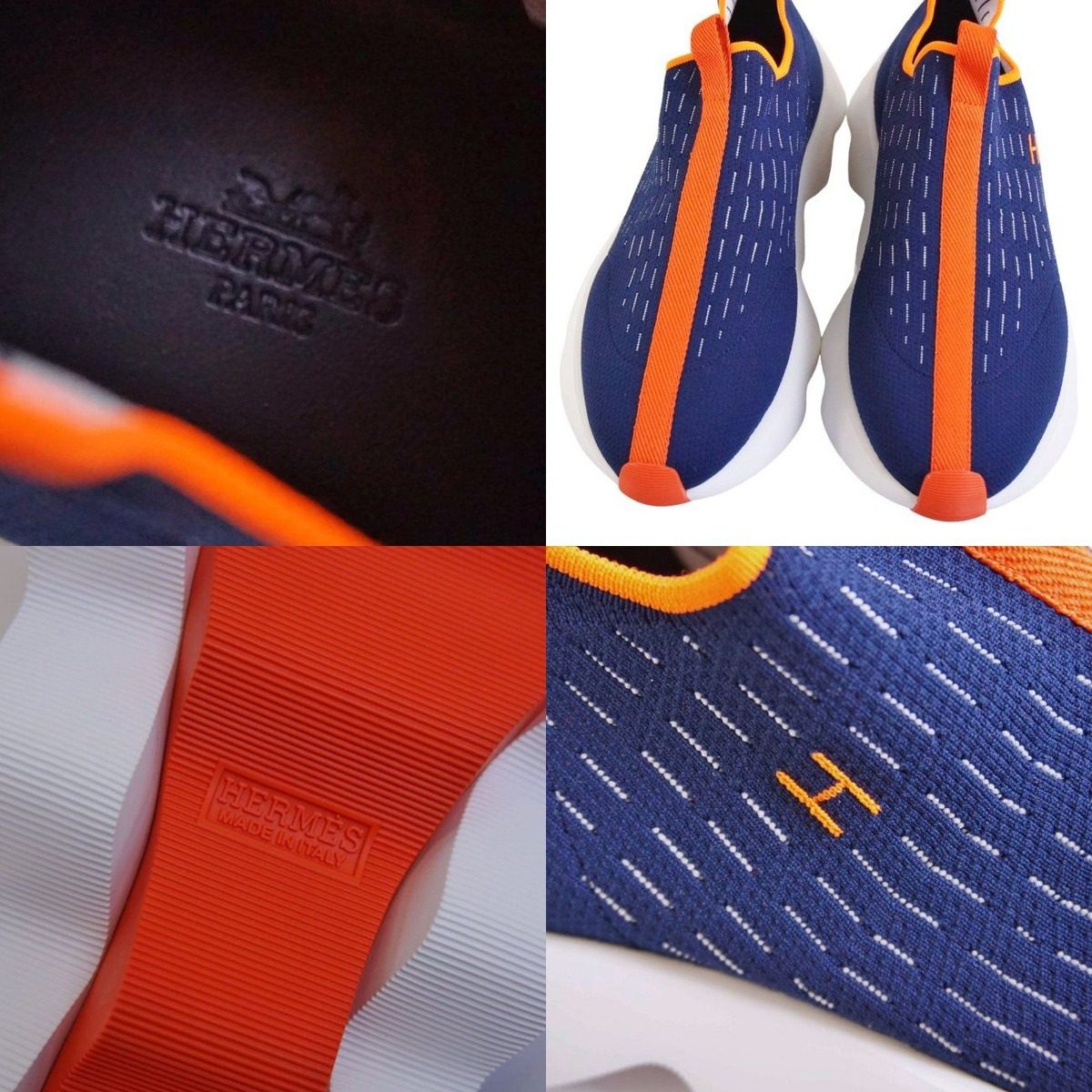 Hermes Sneakers Eclair Navy — view 9