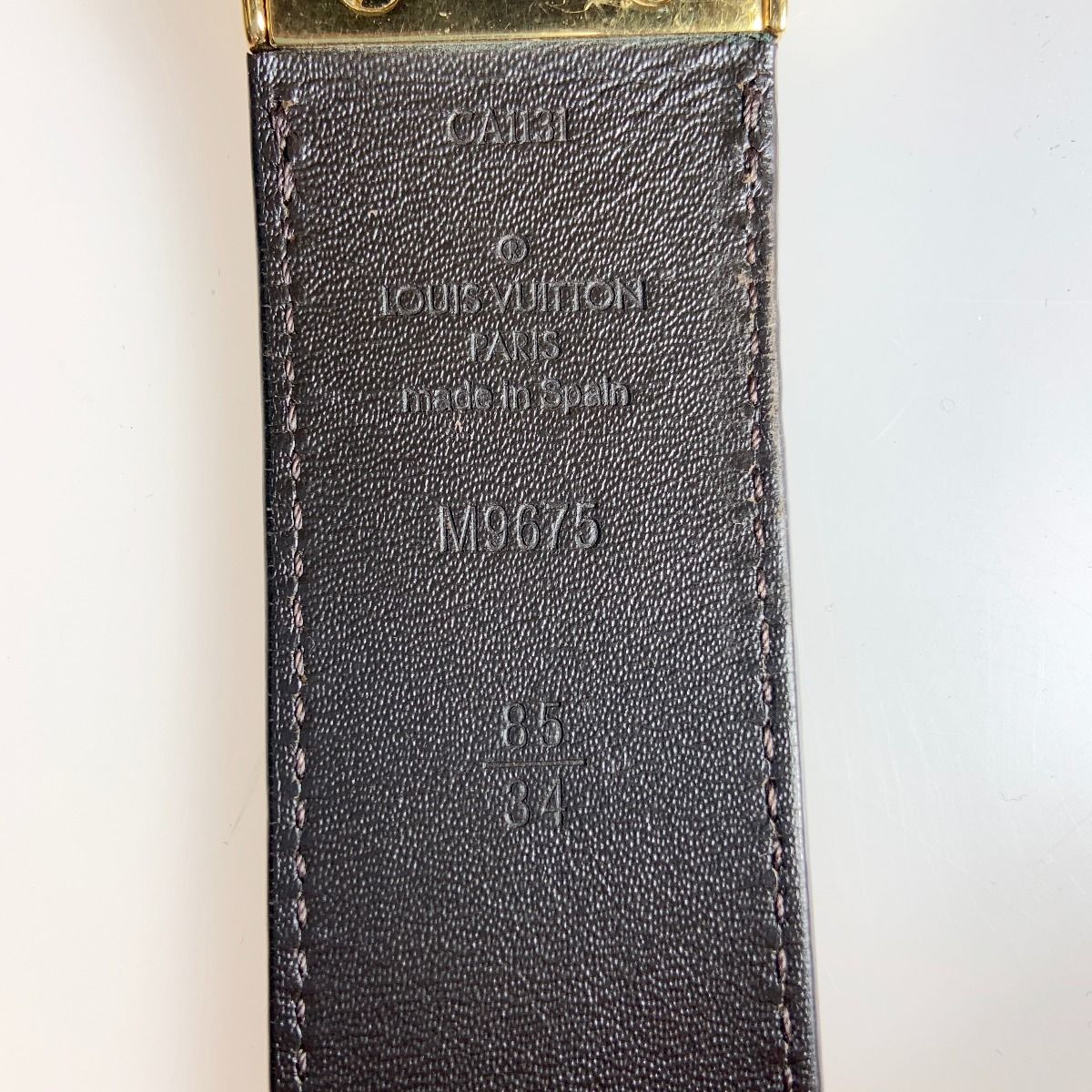 Louis Vuitton Damier Infini Suntulle Boston 35mm (1.38in) Reversible Belt