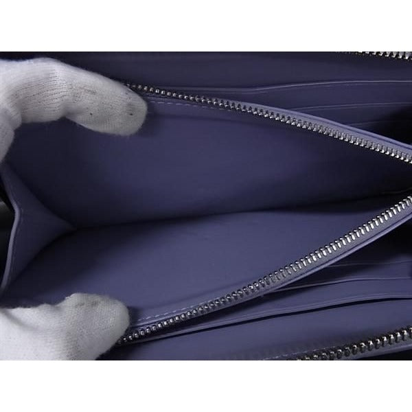 Bottega Veneta Long Wallet Intrecciato Zip Around Lavender — view 5