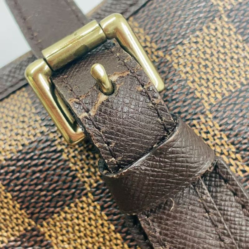 Louis Vuitton Marais Damier Ebene Damier Ebene Leather × PVC Brown Tote Bag