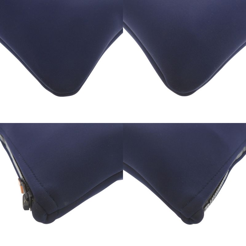 Hermes Neobain MM Nylon Polyurethane Blue Marine Pouch 0028 Hermes Men's