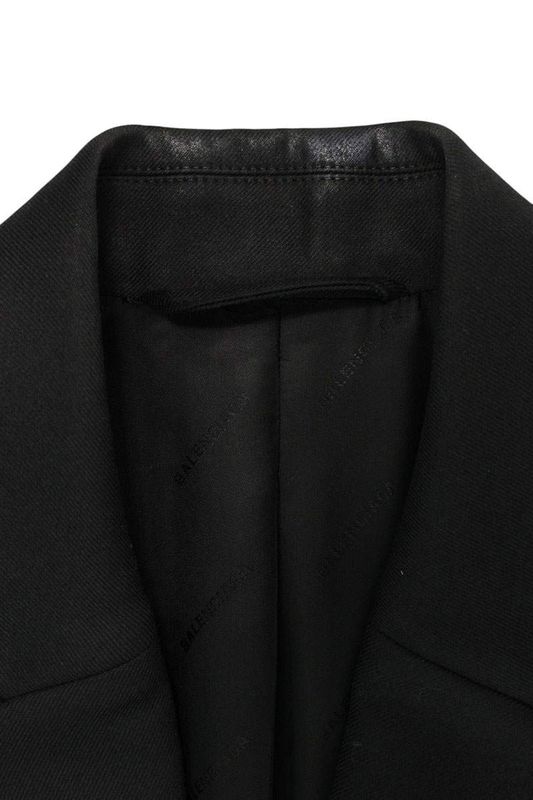 Balenciaga 621987 Tit26 Seamless Bleather Jacket Men's 44