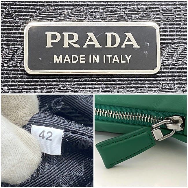 Prada Bag Green Triangle