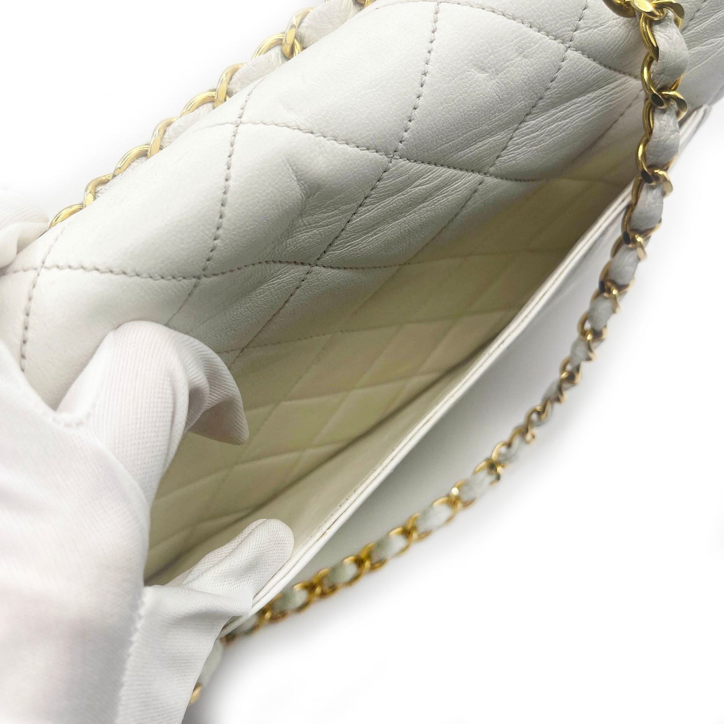 CHANEL CC 24K Paris Limited Double Flap Bag Lambskin Matelasse Chain