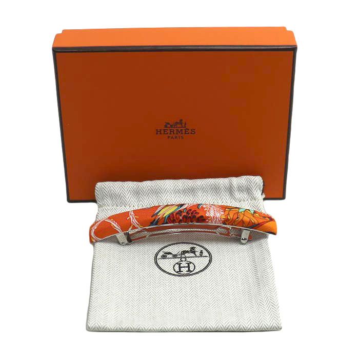 Hermes Silk Eclipse GM Barrette Women's Pre-owned