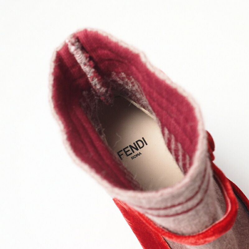 Fendi Boots Size 37 Rockoko Rococo Short Boots Socks Boots Shoes Knit