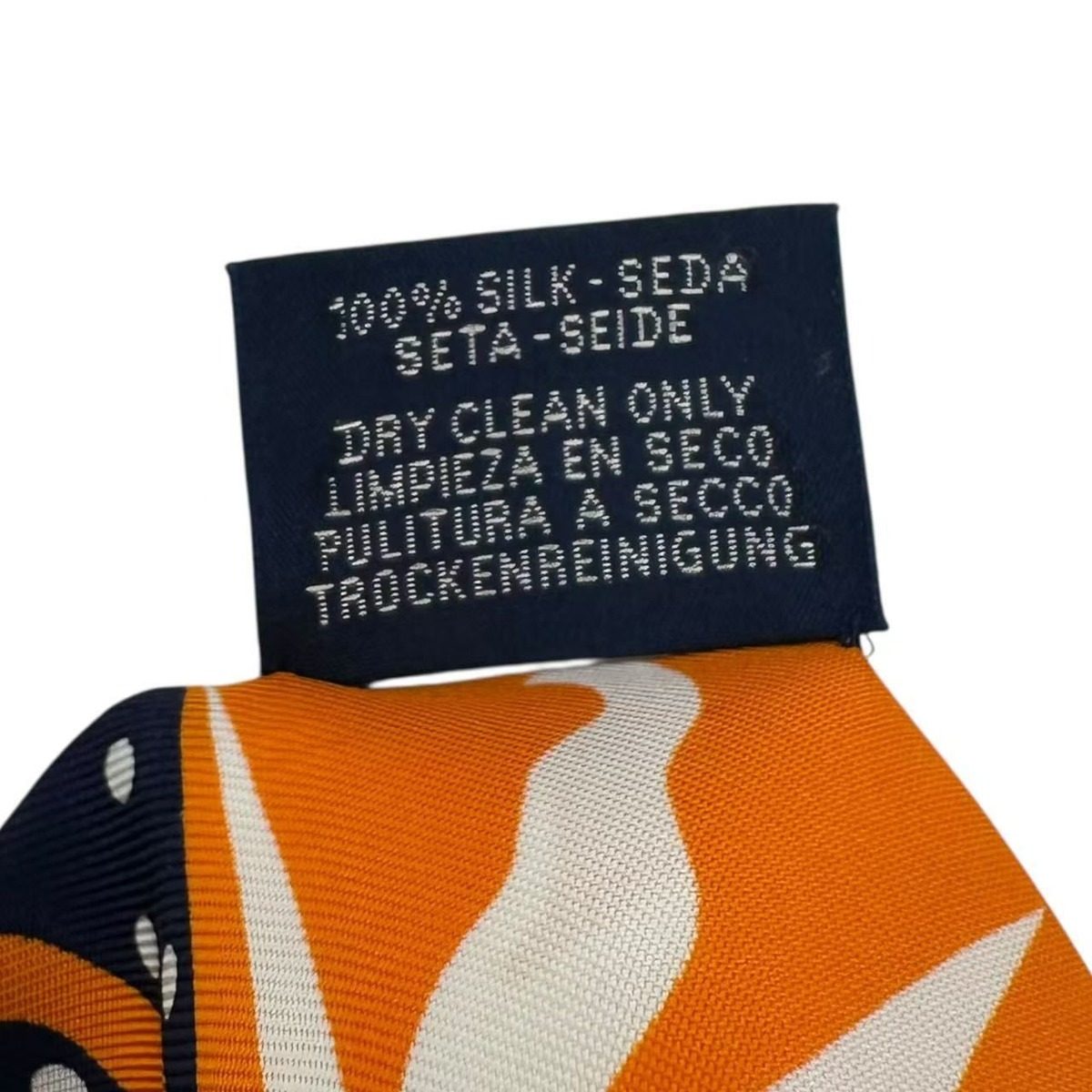 Hermes Twill Scarf Astrologie a Pois Astrology Dot Silk Orange — view 5