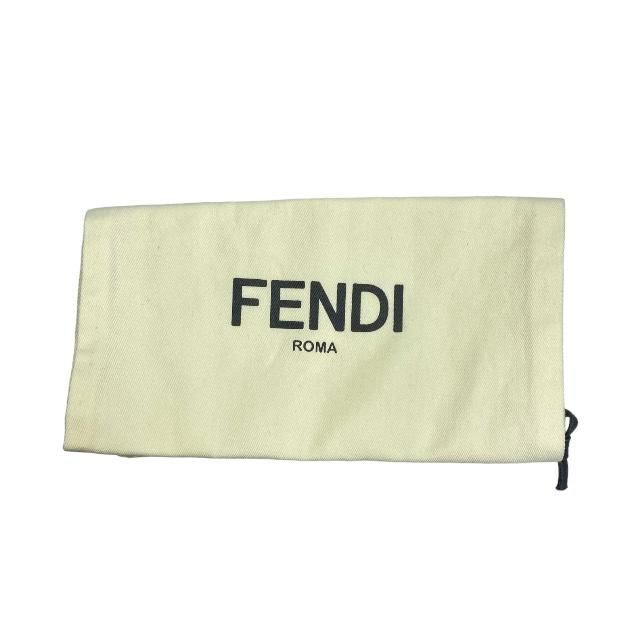 Fendi Strap You Shoulder Strap Small Studded Leather Brown White Pink