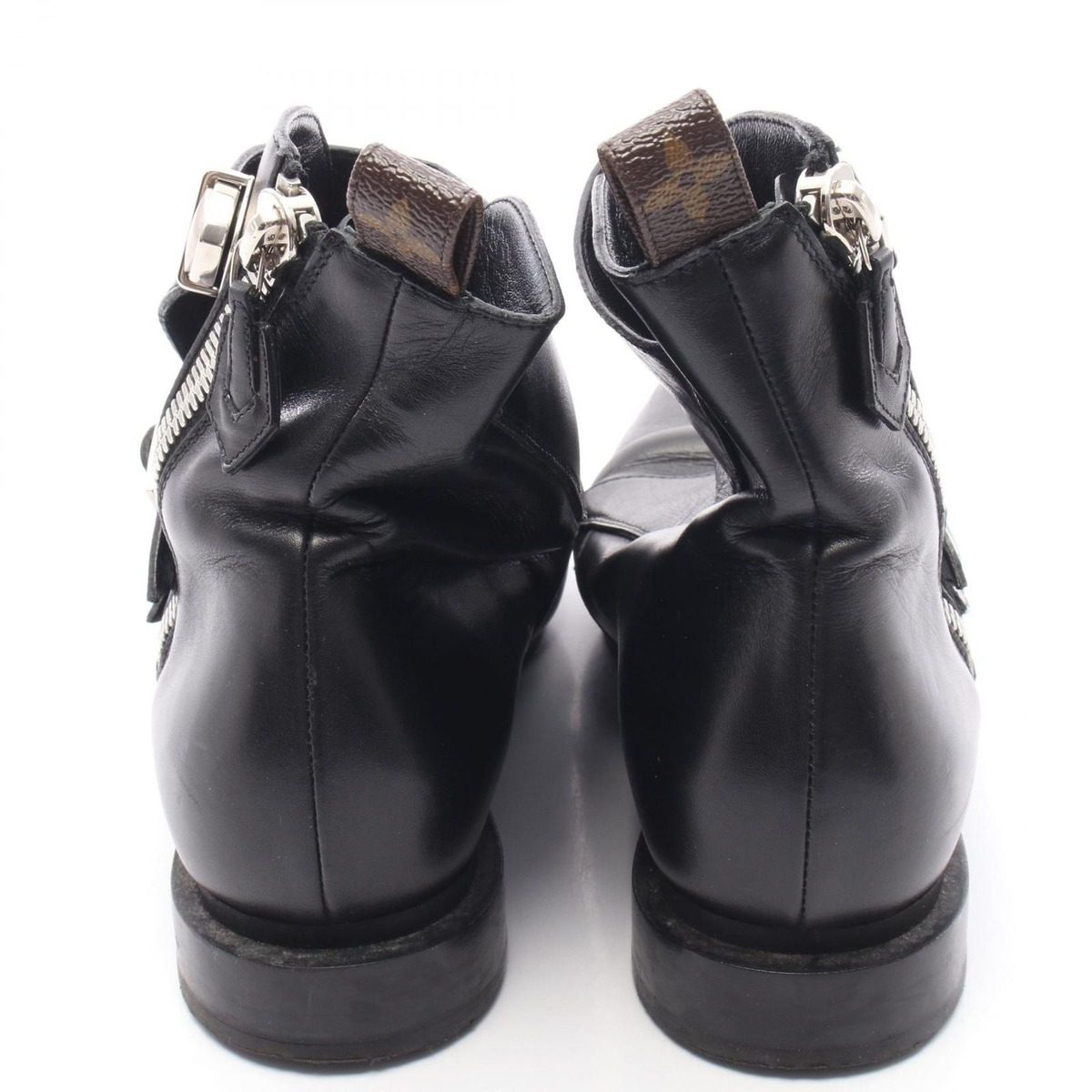 Louis Vuitton Boots Jumble Line Leather Canvas Shoes Short — view 7