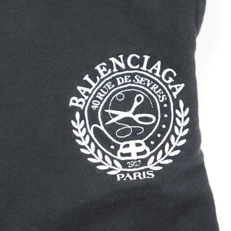 Balenciaga 21aw Damaged Sweatshorts 676137 Black S