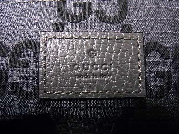 Gucci 770662 GG Pattern GG Canvas Clutch Bag Second Bag Men's Grey And Black