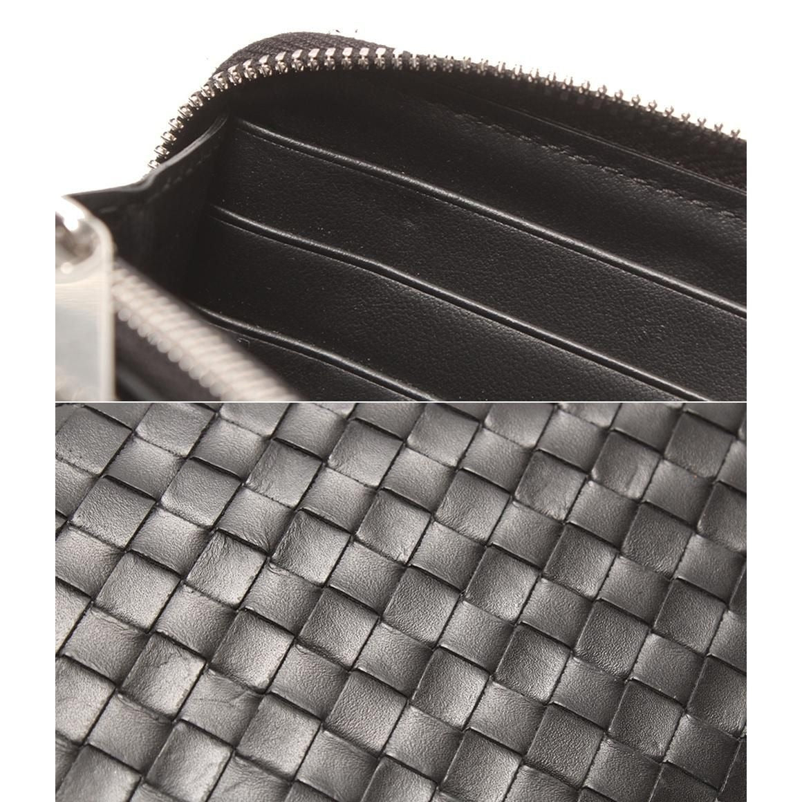 Bottega Veneta Zip Around Wallet Intrecciato — view 9