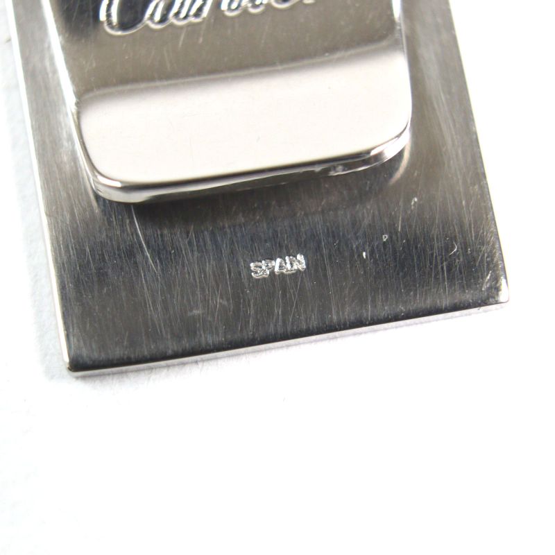 Cartier Happy Birthday 2C Decor Logo Engraved Bill Clip Billfold