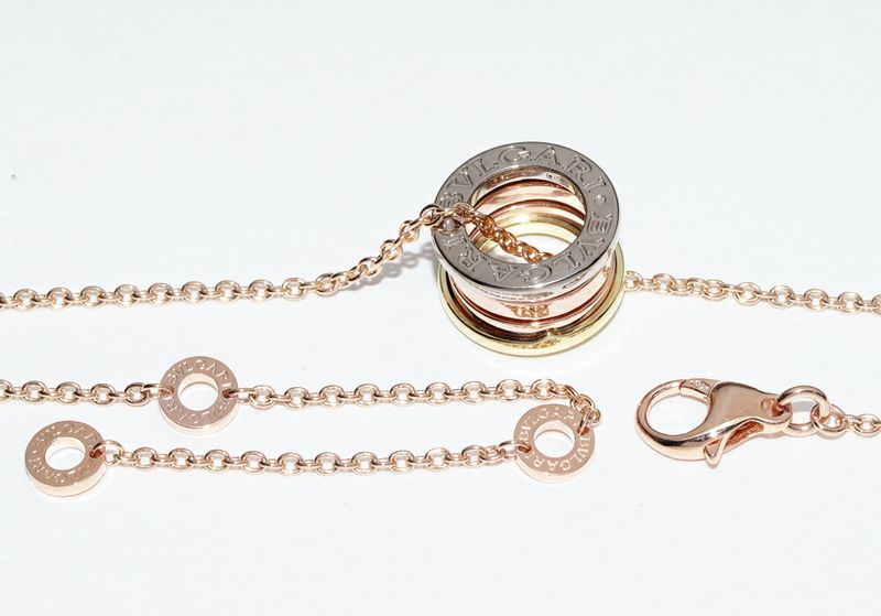 Bulgari Pendant Necklace 18K Yellow Gold 18K White Gold 18K Pink Gold Bzero1