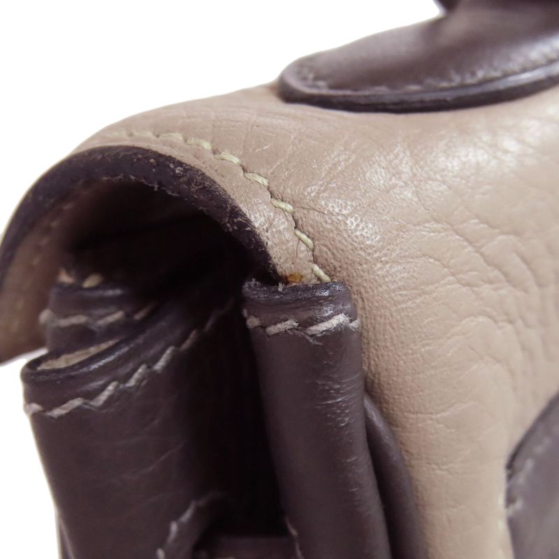 Hermes Kelly 32 Inside Stitched Tricolor Silver Hardware Handbag Taurillon Women