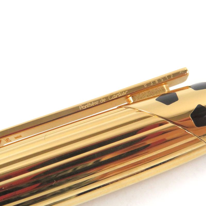 Cartier Panthère De Cartier Nib 18k M Nib Trinity Fountain Pen Black Gold With