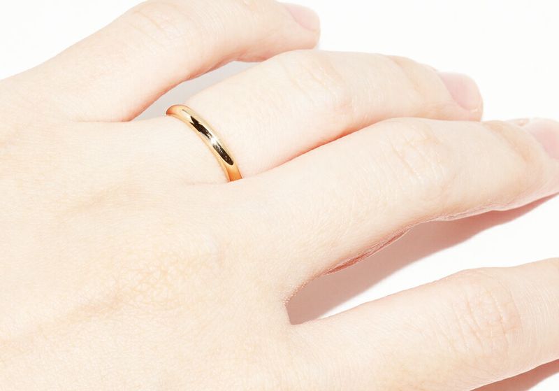 Cartier Ring 18K Yellow Gold Classic Wedding Ring 1895 Wedding Ring Width 25mm