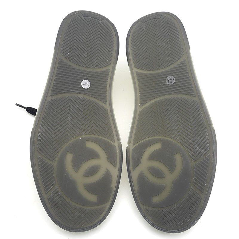 Chanel Low Cut Sneakers G39225 36 White Suede