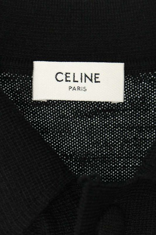 Celine Ry05h0b67 Striped Polo Knit Men's M