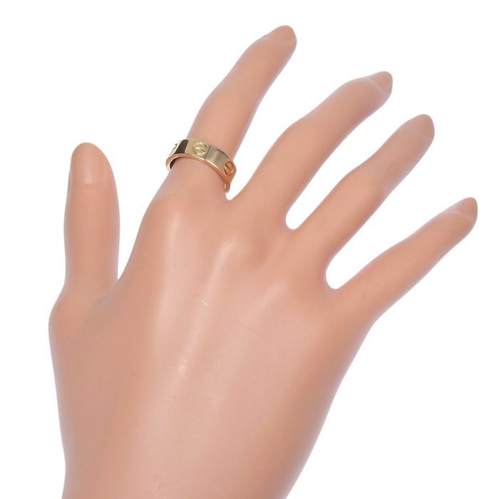 Cartier Love Ring 18K Pink Gold 750 Pink Gold #52 Equivalent To #12 Rings