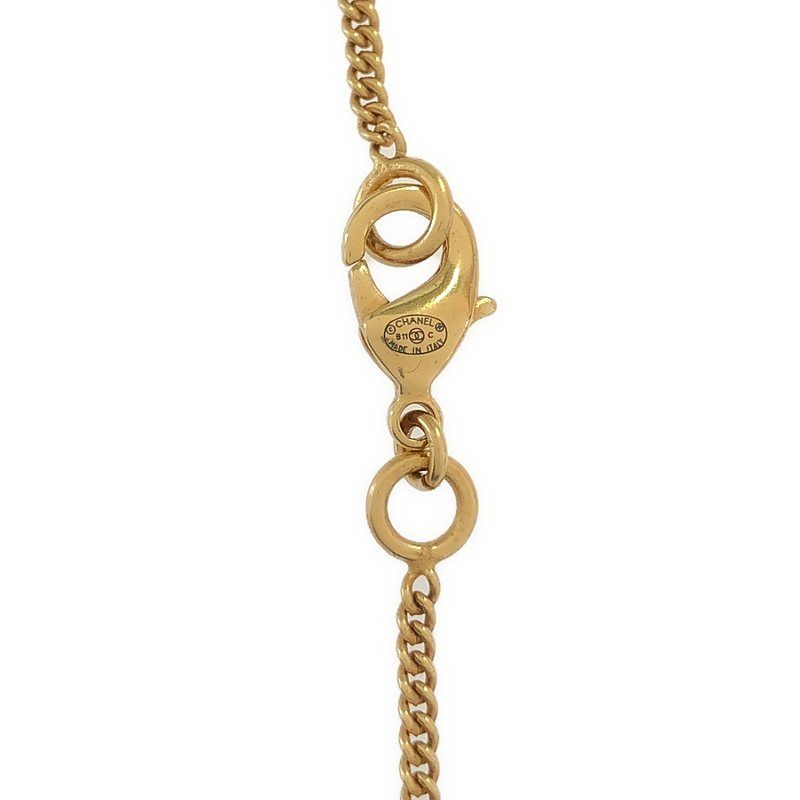 Chanel - Coco Mark Chain Necklace - Gold - Women's