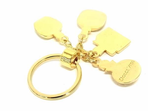 Christian Dior Christian Dior Key Holder Key Ring Charm Gold Fe3174