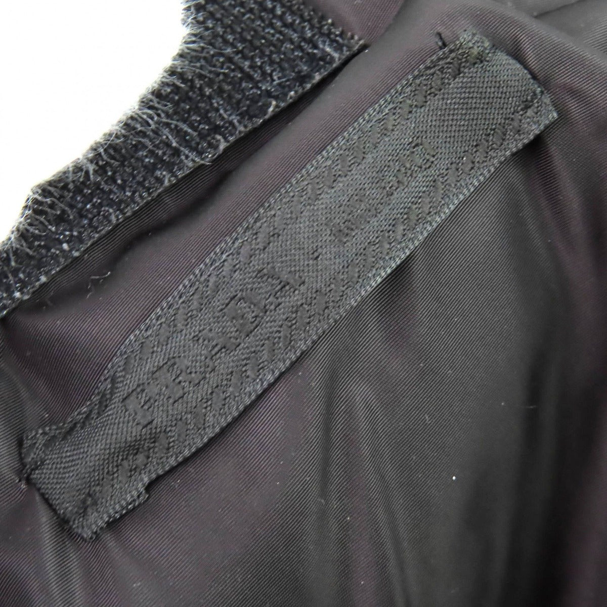 Prada Triangle Logo Hooded All Over Pattern Re-Nylon Down Scarf Red Hoodie — view 9