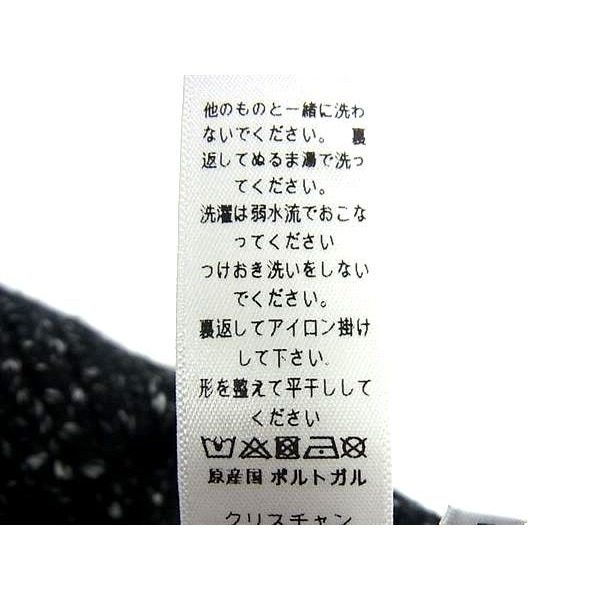 Dior 75% Cotton 25% Wool Knit Cap Hat Black — view 7