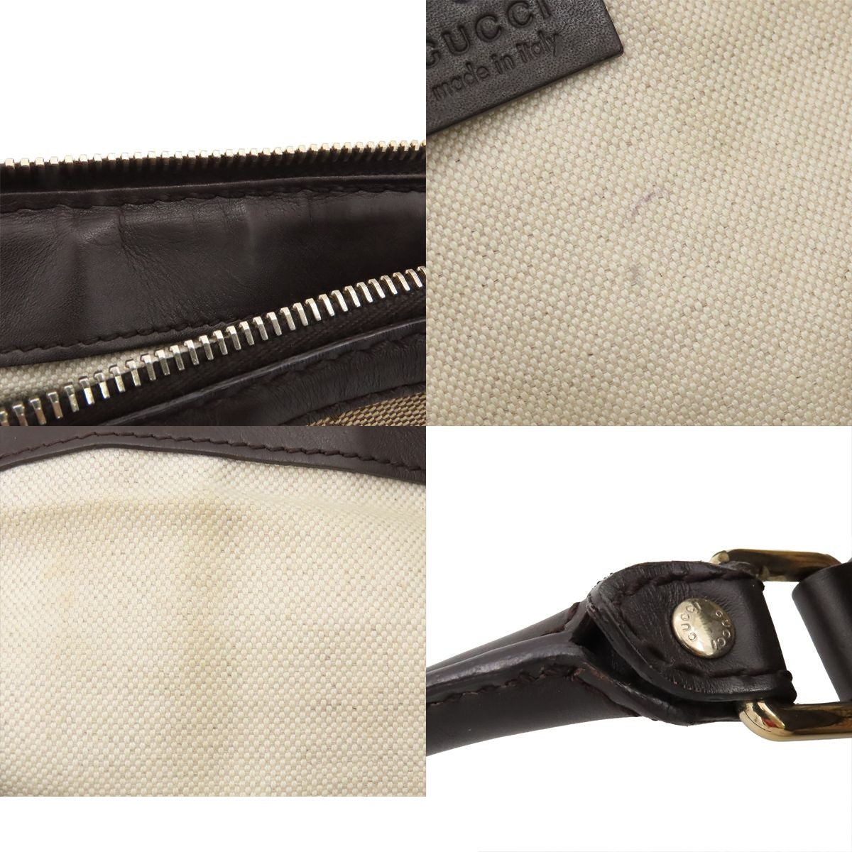 Gucci Sookie Beige GG Canvas Leather 2-Way Shoulder Bag — view 8