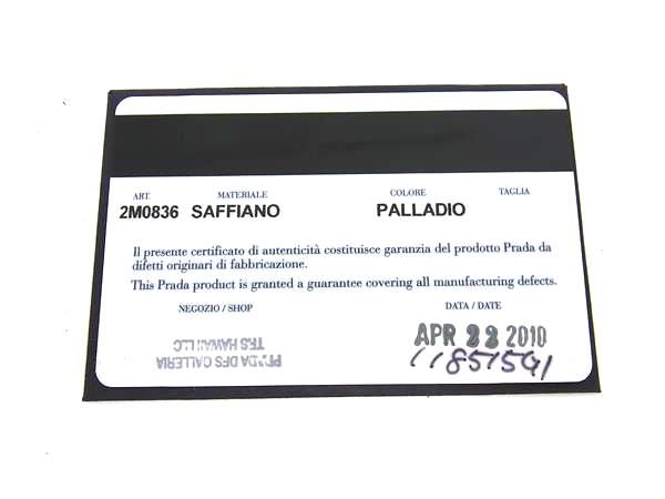 Prada 2m0836 Saffiano Leather Foldable Long Wallet Billfold Coin Purse Ladies