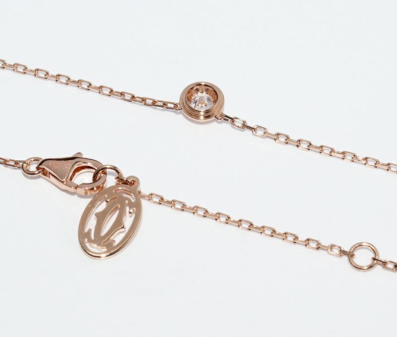 Cartier Pendant Necklace 18K Pink Gold Diamond 1 (018ct) D'amour Pendant