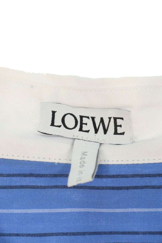 Loewe H526y05x26co Striped Cles Rick Long Sleeve Shirt Men's 42