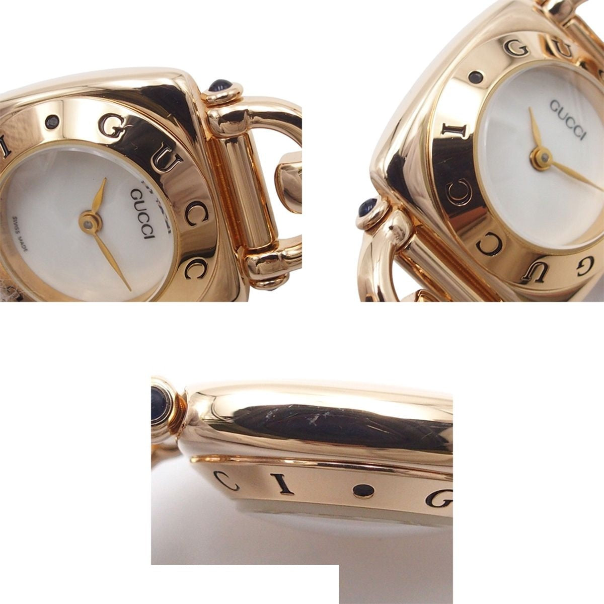 Gucci Horsebit White Leather Watch Quartz — view 8