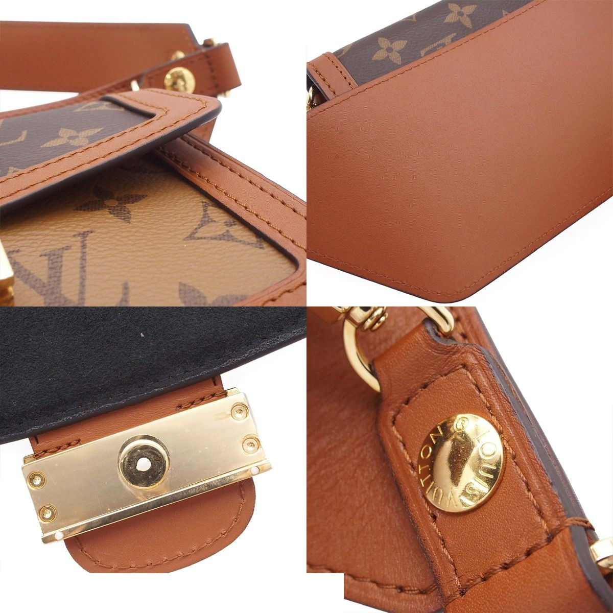 Louis Vuitton Bum Bag Dauphine Brown Light Monogram Reverse — view 8