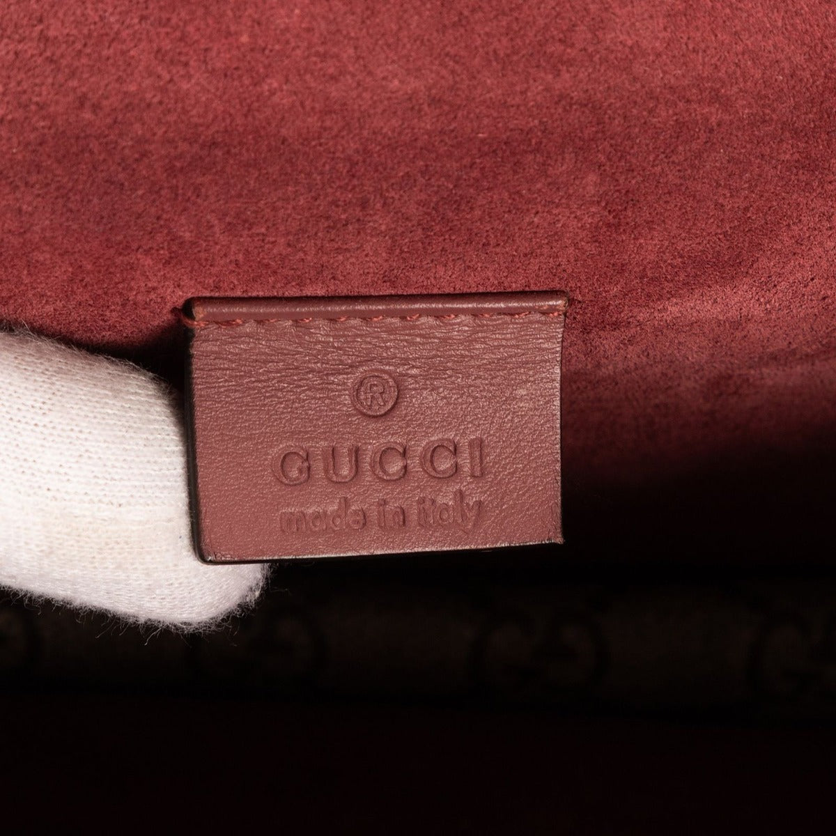 Gucci Blooms Dionysus Beige Burgundy Supreme Canvas Shoulder Bag — view 10