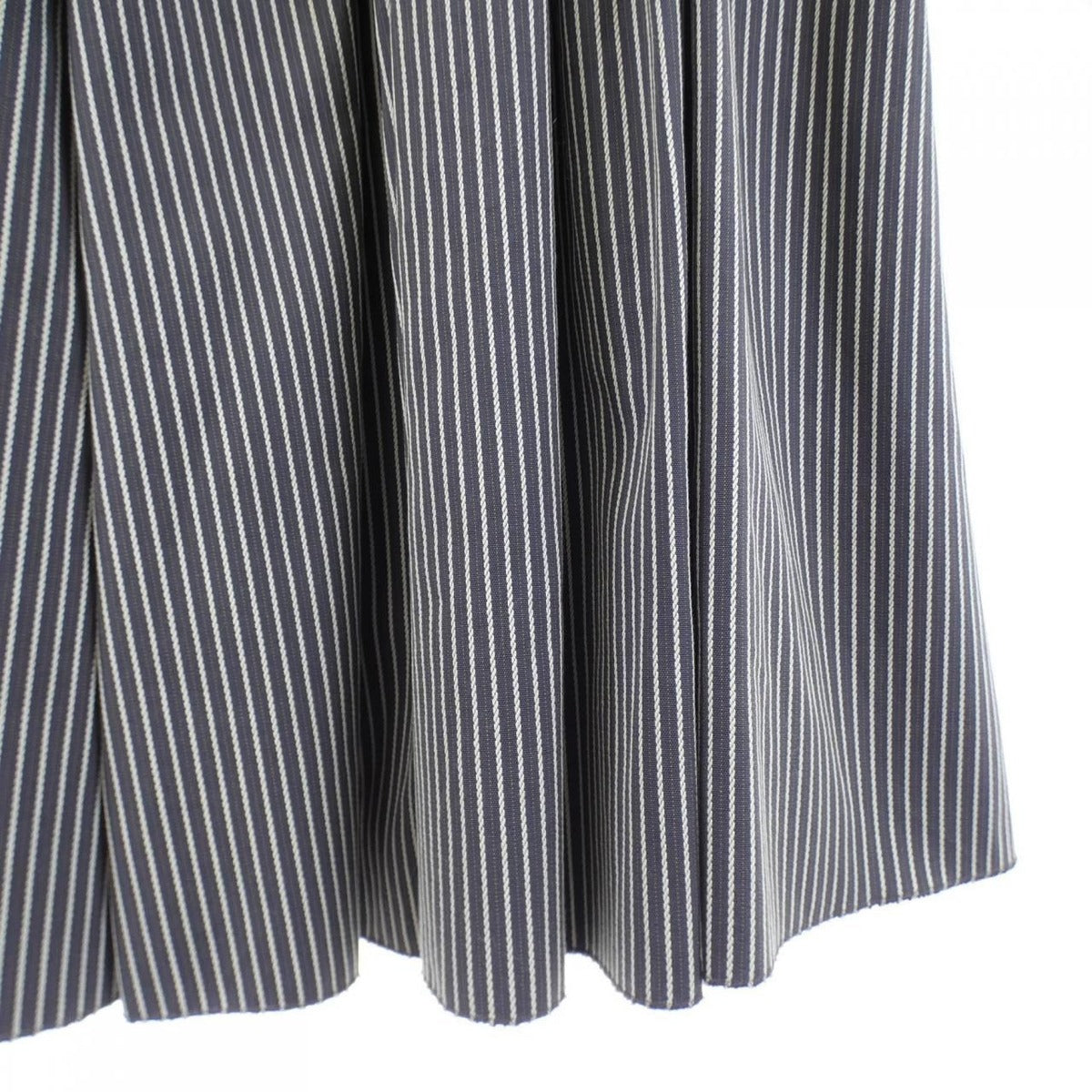 Prada Skirt White 38 Gray Stripe — view 6